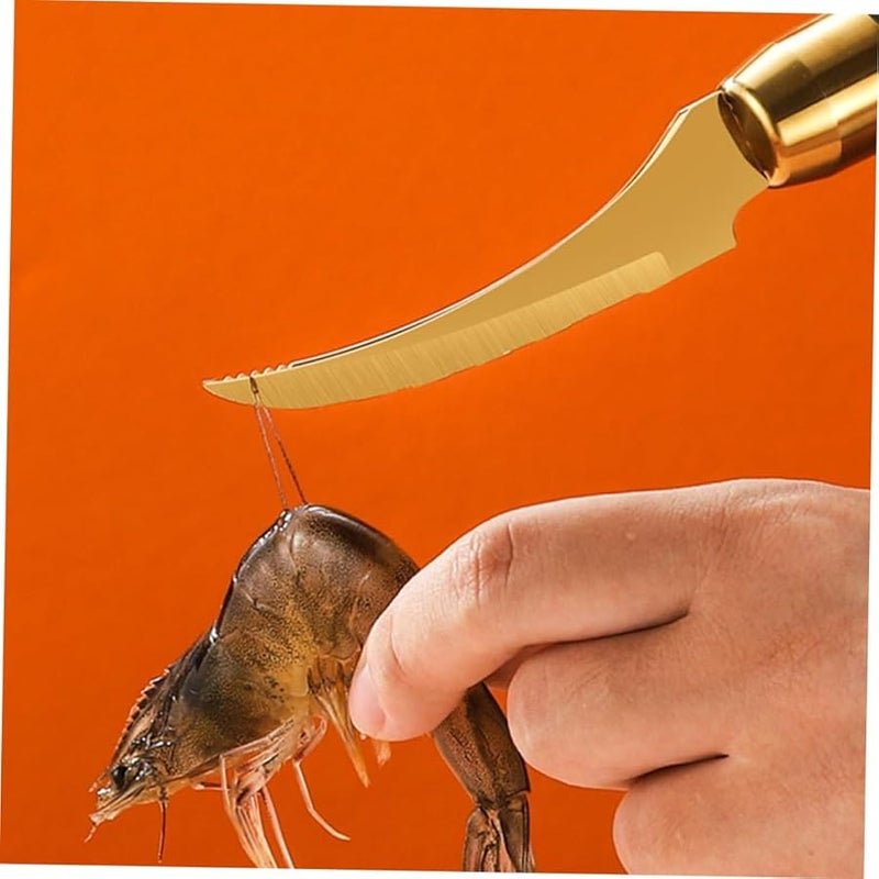 Cabilock Multifunctional Shrimp Deveiner Peeler and Cleaner Tool with Ergonomic Handle for Home Kitchen - Image 4